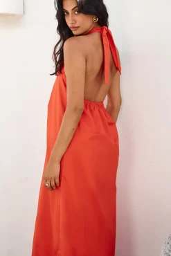 Cocktail Dresses|Vacation Dresses>Madison The Label Amber Maxi Dress Flame