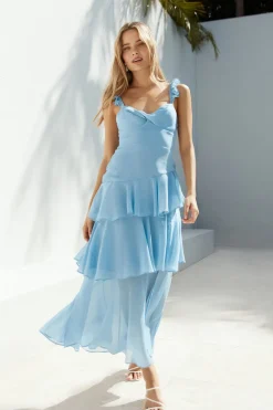 Formal Dresses|Cocktail Dresses>Hello Molly Maggie Made Maxi Dress Blue