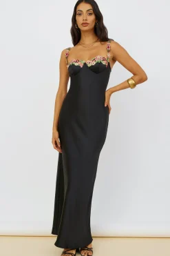 Wedding Guest Dresses|Formal Dresses>Hello Molly Magnetic Forces Maxi Dress Black