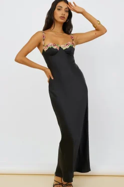 Wedding Guest Dresses|Formal Dresses>Hello Molly Magnetic Forces Maxi Dress Black