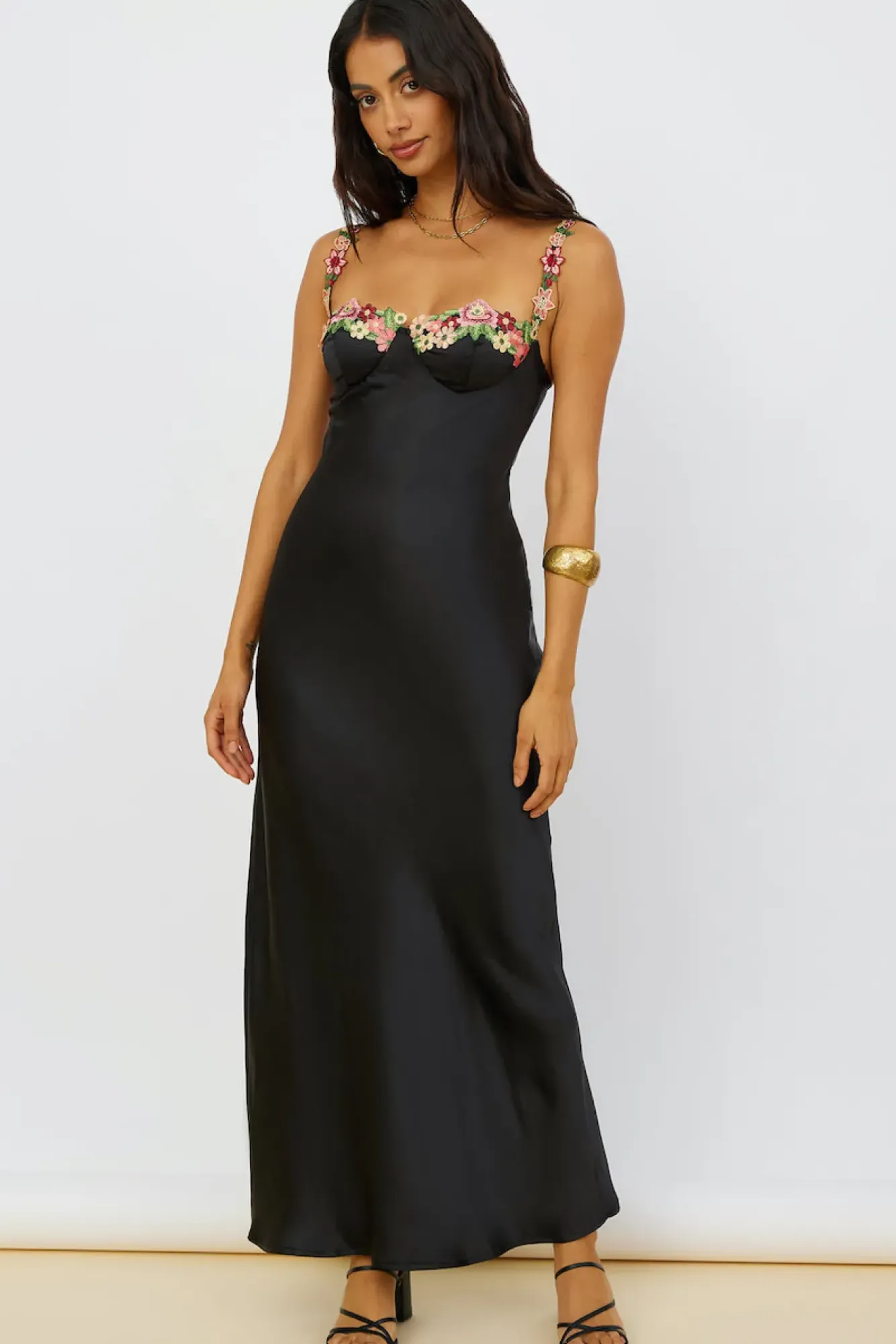 Wedding Guest Dresses|Formal Dresses>Hello Molly Magnetic Forces Maxi Dress Black