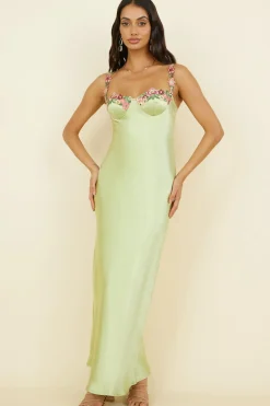 Wedding Guest Dresses|Formal Dresses>Hello Molly Magnetic Forces Maxi Dress Green