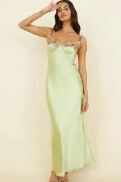 Wedding Guest Dresses|Formal Dresses>Hello Molly Magnetic Forces Maxi Dress Green