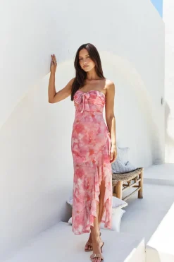 Wedding Guest Dresses|Cocktail Dresses>Hello Molly Majorca Strapless Midi Pink