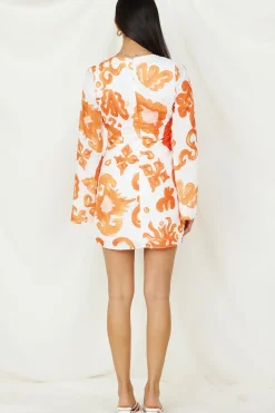 Vacation Dresses|Spring Break Dresses>Hello Molly Make It Happen Mini Dress Orange