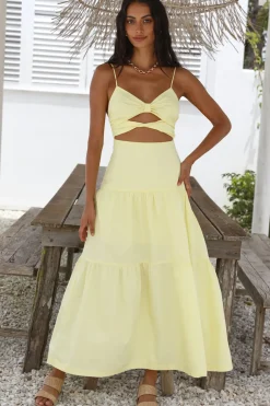 Wedding Guest Dresses|Bridesmaid Dresses>Hello Molly Make It Natural Maxi Dress Yellow