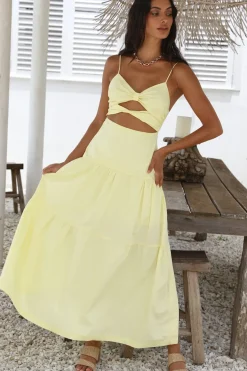 Wedding Guest Dresses|Bridesmaid Dresses>Hello Molly Make It Natural Maxi Dress Yellow