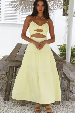 Wedding Guest Dresses|Bridesmaid Dresses>Hello Molly Make It Natural Maxi Dress Yellow