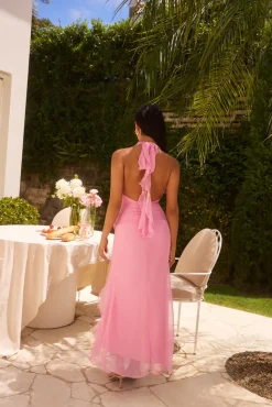 Wedding Guest Dresses|Cocktail Dresses>Hello Molly Makes Me Blush Midi Dress Pink