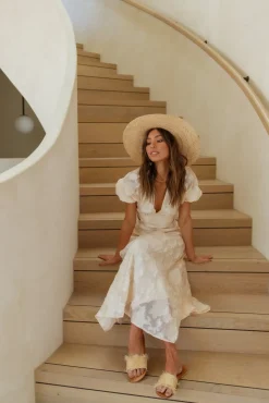 Cocktail Dresses|Brunch Dresses>Hello Molly Make The Most Maxi Dress Cream