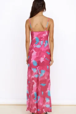 Spring Break Dresses|Brunch Dresses>Hello Molly Make Up My Mind Maxi Dress Pink