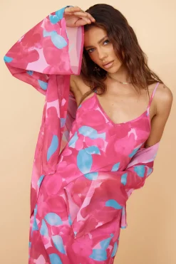 Shirts|Long Sleeve>Hello Molly Make Up My Mind Top Pink