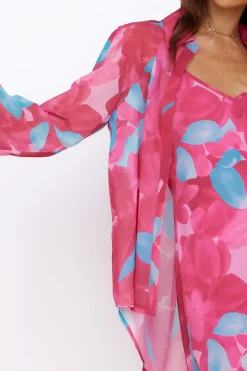 Shirts|Long Sleeve>Hello Molly Make Up My Mind Top Pink