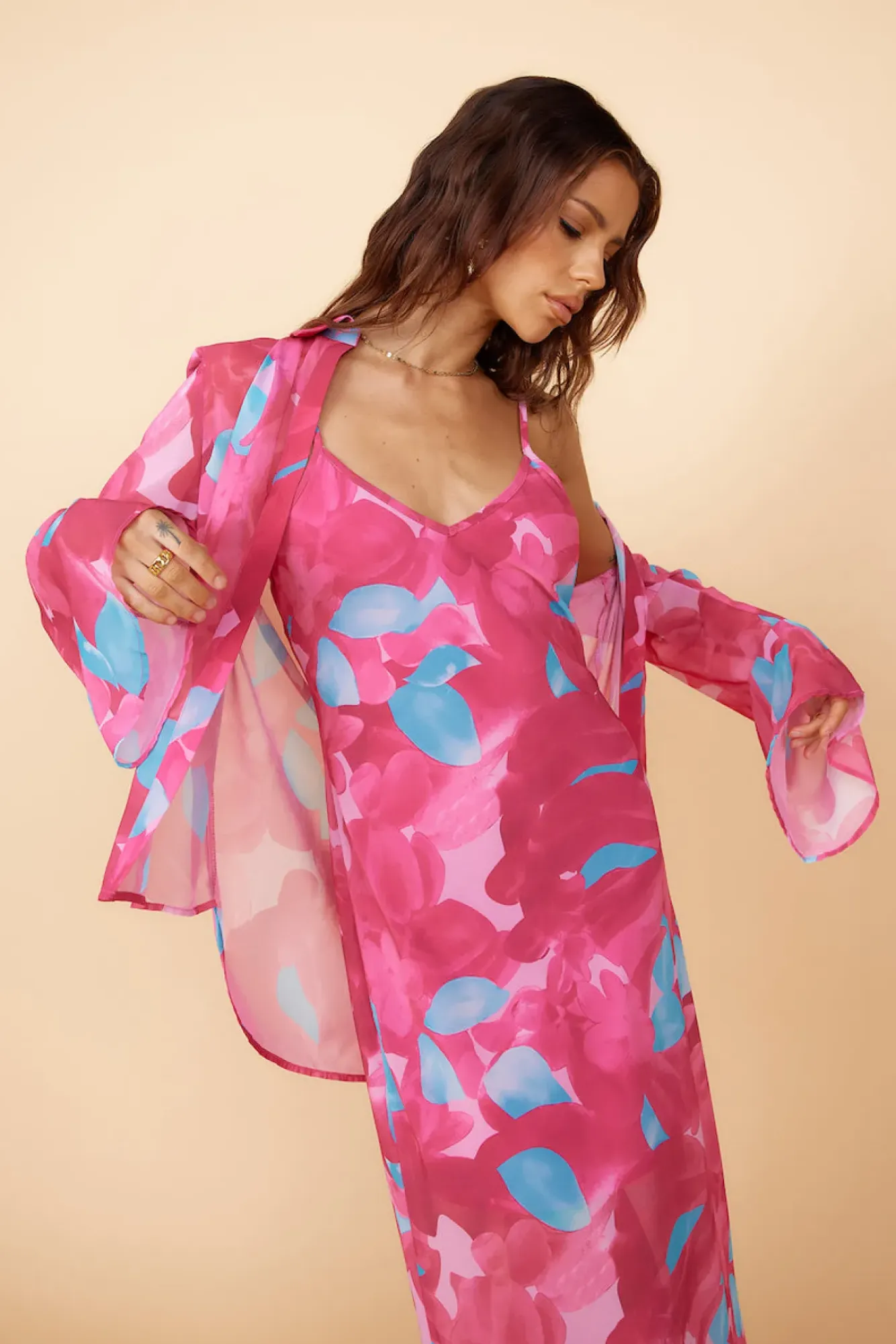 Shirts|Long Sleeve>Hello Molly Make Up My Mind Top Pink