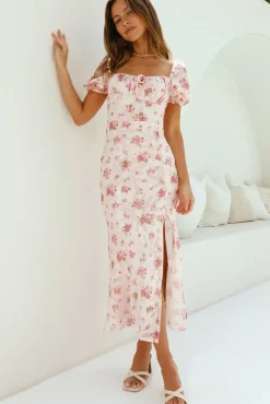 Wedding Guest Dresses|Cocktail Dresses>Hello Molly Making Me Blush Maxi Dress Pink