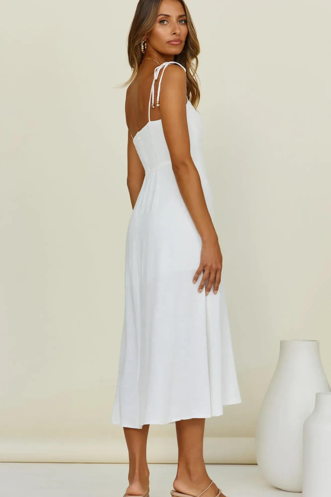 Spring Break Dresses|Casual Dresses>Hello Molly Mallorca Magic Maxi Dress White