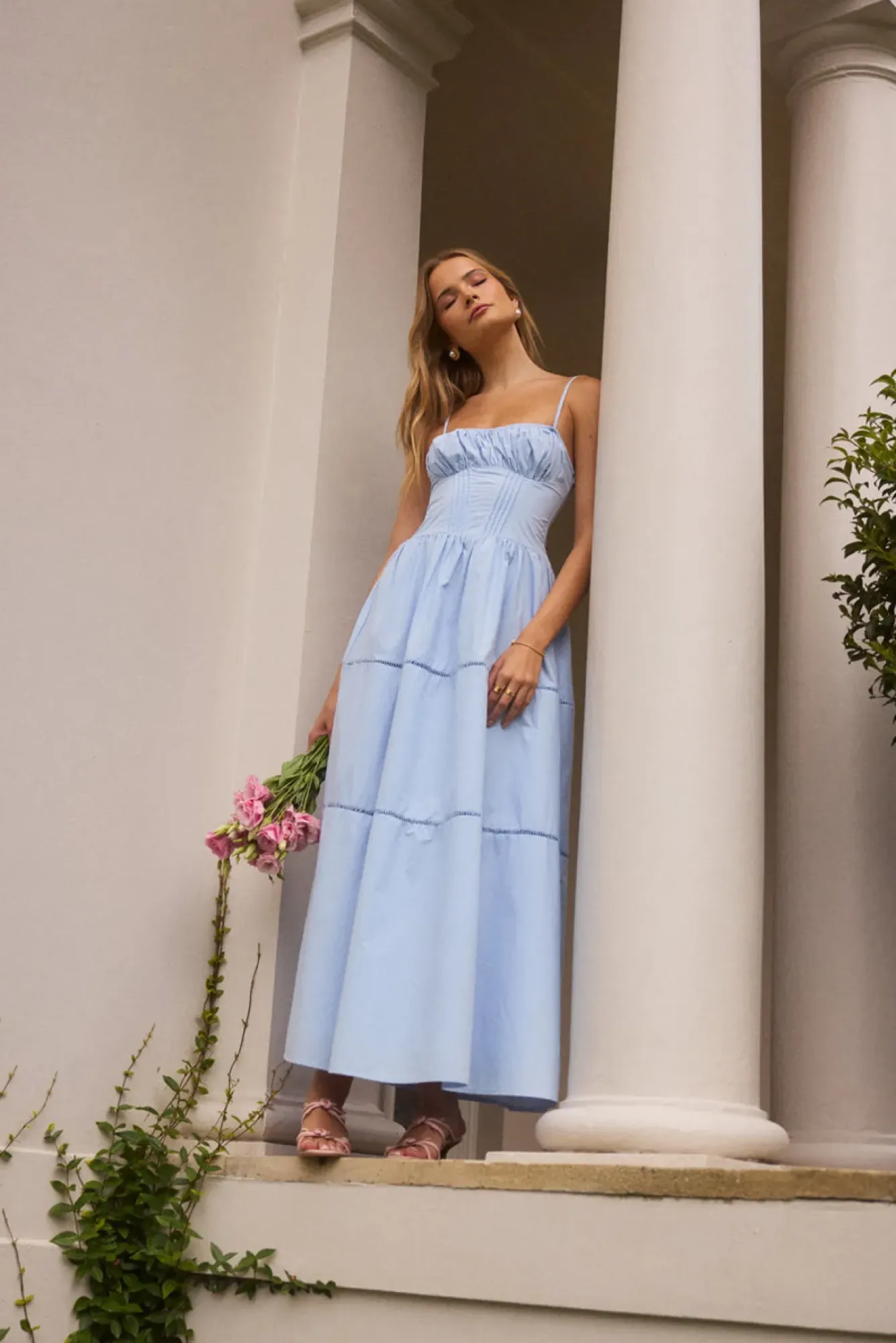 Date Night Dresses|Brunch Dresses>Hello Molly Mandy More Maxi Dress Blue
