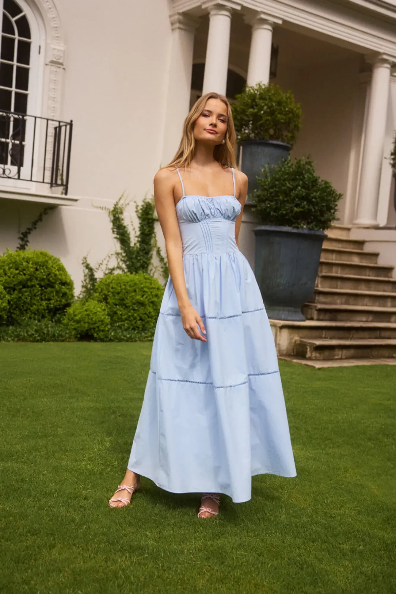 Date Night Dresses|Brunch Dresses>Hello Molly Mandy More Maxi Dress Blue