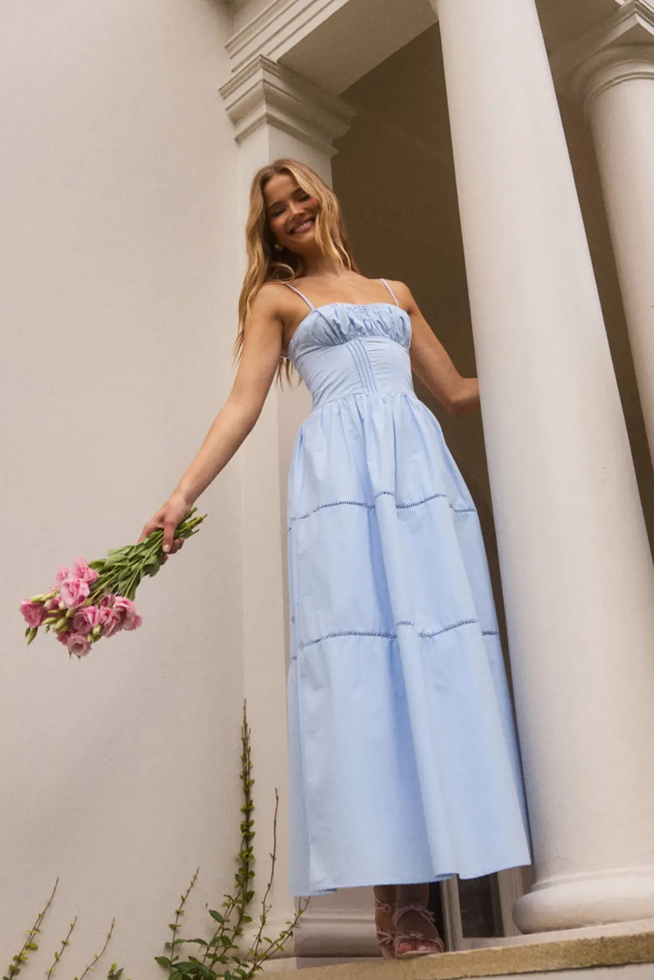 Date Night Dresses|Brunch Dresses>Hello Molly Mandy More Maxi Dress Blue