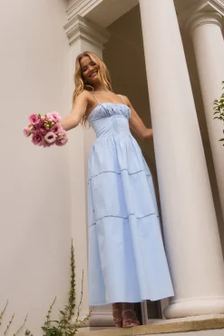 Date Night Dresses|Brunch Dresses>Hello Molly Mandy More Maxi Dress Blue