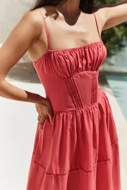 Wedding Guest Dresses|Cocktail Dresses>Hello Molly Mandy More Maxi Dress Red