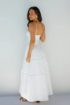 Wedding Guest Dresses|Cocktail Dresses>Hello Molly Mandy More Maxi Dress White