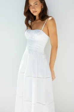 Wedding Guest Dresses|Cocktail Dresses>Hello Molly Mandy More Maxi Dress White