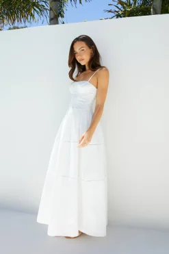 Wedding Guest Dresses|Cocktail Dresses>Hello Molly Mandy More Maxi Dress White