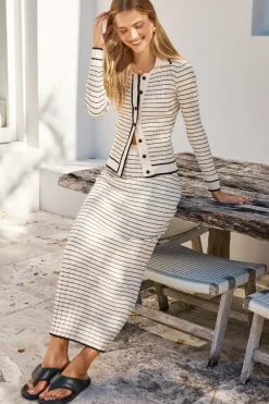 Skirts|Skirt And Top Sets>Hello Molly Manhattan Moment Knit Maxi Skirt Beige