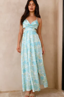 Wedding Guest Dresses|Brunch Dresses>Hello Molly Manifesting Us Maxi Dress Blue