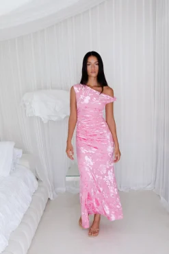 Maxi Dresses>Hello Molly Many Mornings Maxi Dress Pink