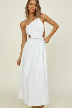 Casual Dresses|Linen Dresses>Hello Molly Marais Maxi Dress White