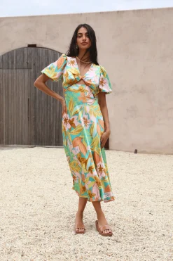 Brunch Dresses|Summer Dresses>Hello Molly Margaret Maxi Dress Green