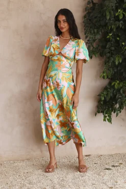 Brunch Dresses|Summer Dresses>Hello Molly Margaret Maxi Dress Green