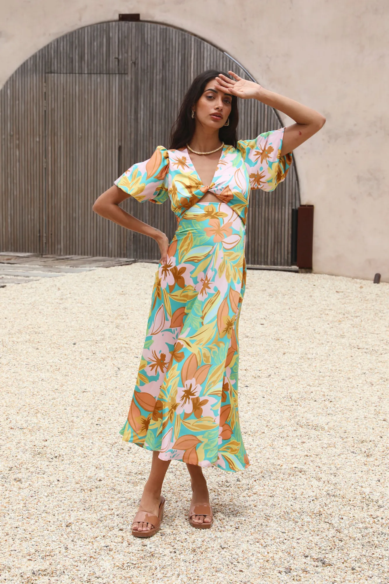 Brunch Dresses|Summer Dresses>Hello Molly Margaret Maxi Dress Green