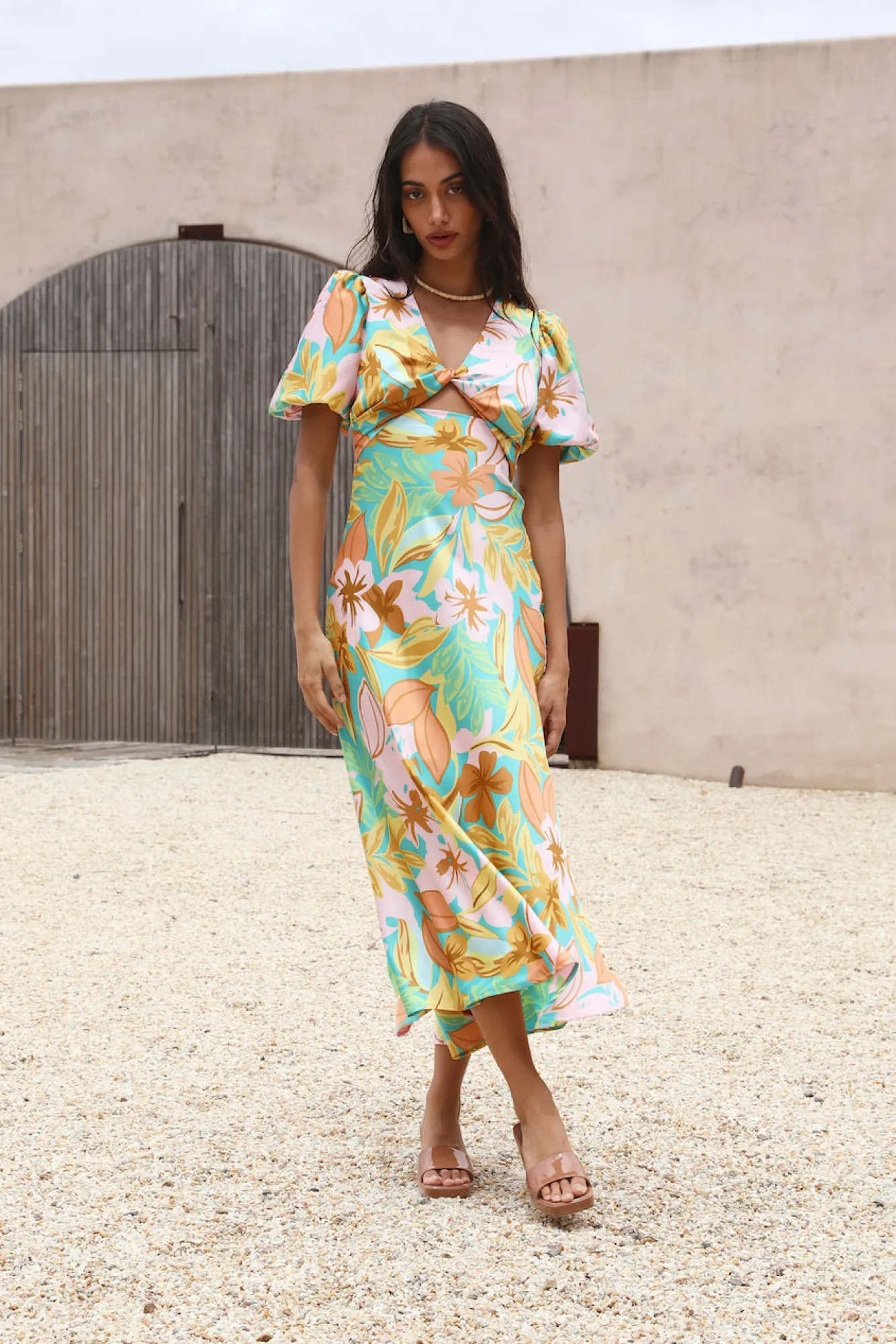 Brunch Dresses|Summer Dresses>Hello Molly Margaret Maxi Dress Green