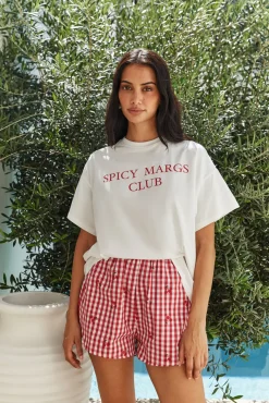 Two-Piece Shorts Set>Hello Molly Margarita Dreams Set Red