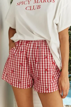 Two-Piece Shorts Set>Hello Molly Margarita Dreams Set Red