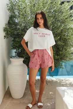 Two-Piece Shorts Set>Hello Molly Margarita Dreams Set Red