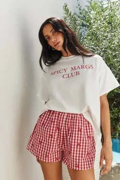 Two-Piece Shorts Set>Hello Molly Margarita Dreams Set Red
