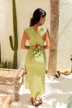 Vacation Dresses|Spring Break Dresses>Hello Molly Marici Maxi Dress Green