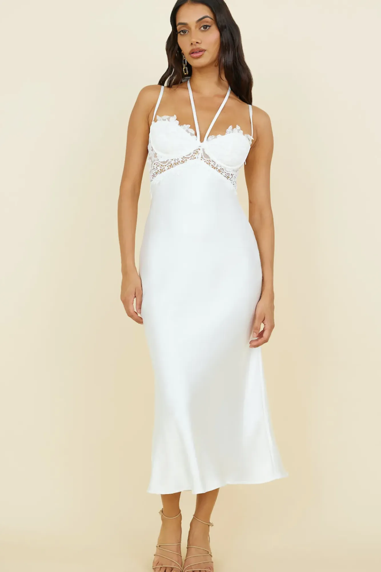 Formal Dresses|Cocktail Dresses>Hello Molly Marry Me Maxi Dress White