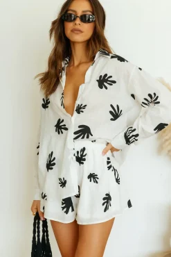 Two-Piece Shorts Set>Hello Molly Matissa Set Black