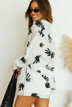 Two-Piece Shorts Set>Hello Molly Matissa Set Black