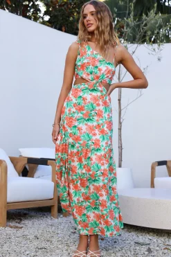Wedding Guest Dresses|Vacation Dresses>Hello Molly Meet Cute Maxi Dress Orange