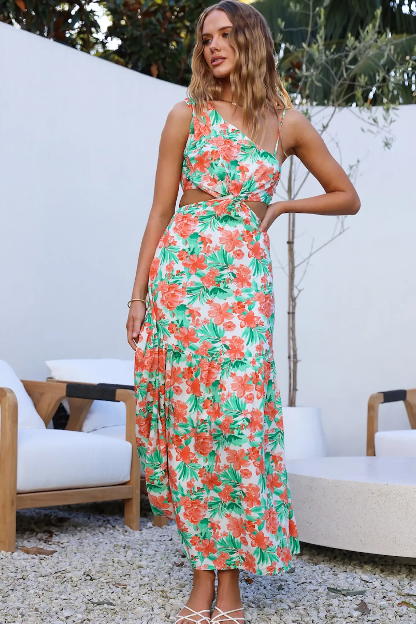 Wedding Guest Dresses|Vacation Dresses>Hello Molly Meet Cute Maxi Dress Orange