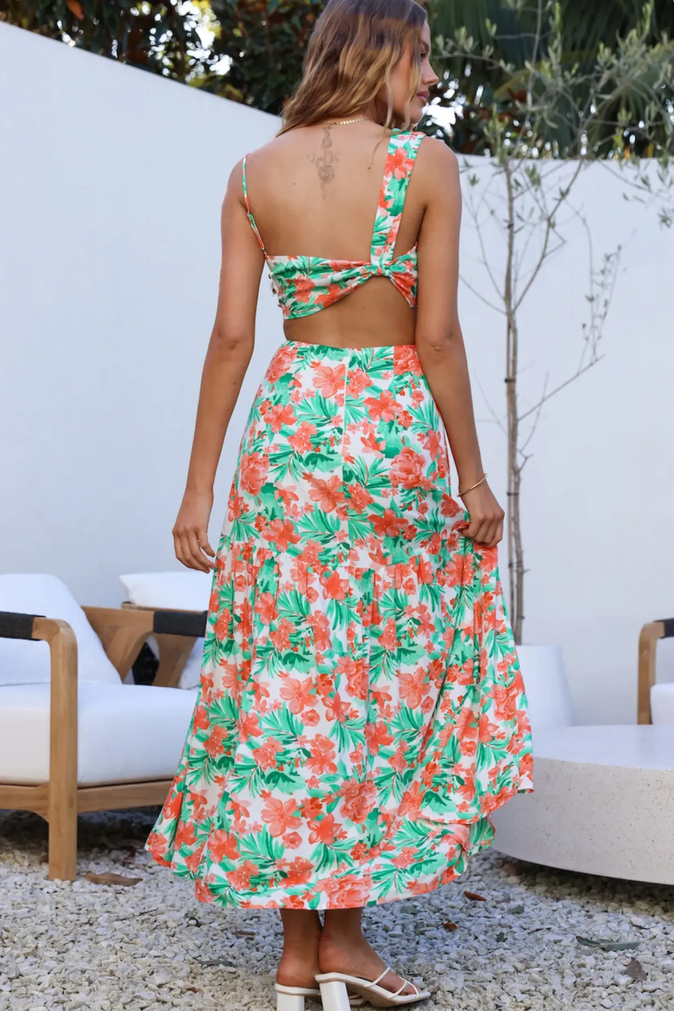 Wedding Guest Dresses|Vacation Dresses>Hello Molly Meet Cute Maxi Dress Orange