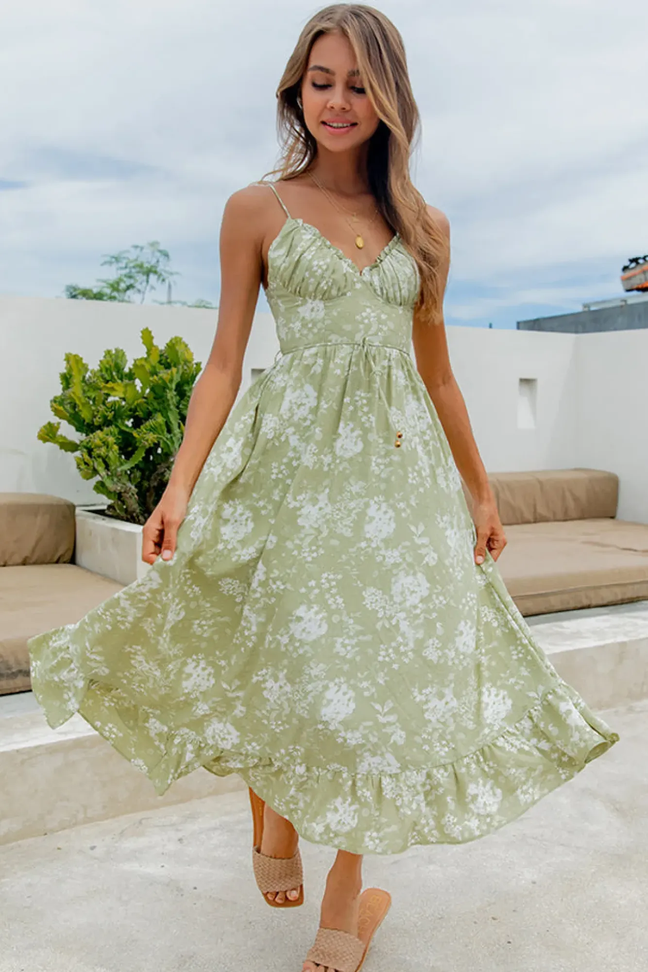 Spring Break Dresses|Bump Friendly>Hello Molly Memories Gone Past Maxi Dress