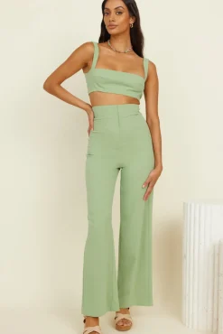 Pants>Hello Molly Memories Of Us Pants Green
