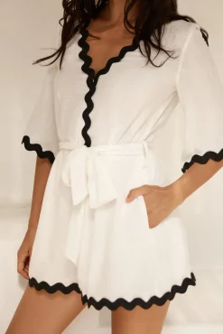 Rompers>Hello Molly Midday Mood Romper White